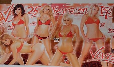 25 Years On Top by Vivid 32 x15 Poster Sunny Leone/Hanna Hilton 062916lm-ep3