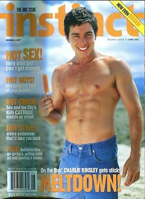 Instinct Gay Magazine Coverguy Charlie Kinsley June 2001 012618lm-ep