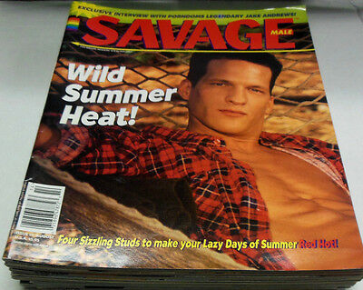 Savage Male Gay Adult Magazine Wild Summer Heat #14 August 1995 071614lm-ep2