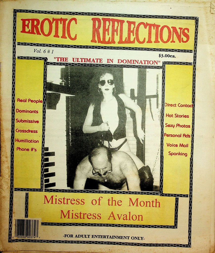 Erotic Reflections Newspaper Mistress Avalon vol.6 #1 1989 022920lm-ep