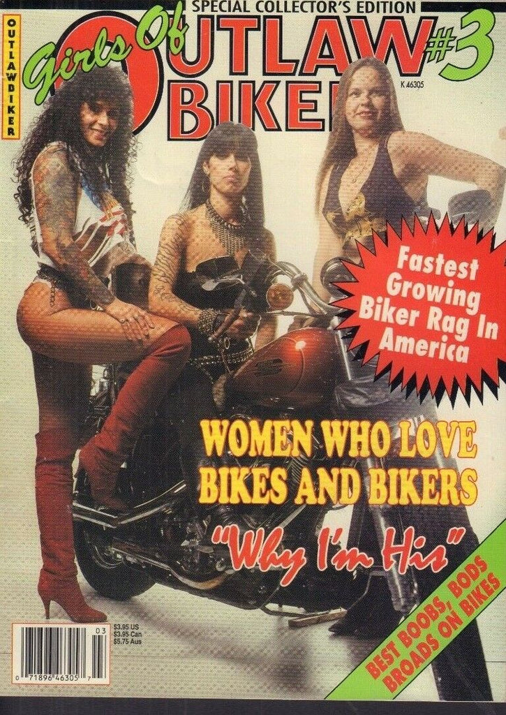 Outlaw Biker Magazine Women Who Love Bikers Vol.1 No.3 1991 061218REP