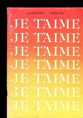 Je T'Aime Digest Susan Sawyer #1 1978 Premiere Issue 010918lm-ep2