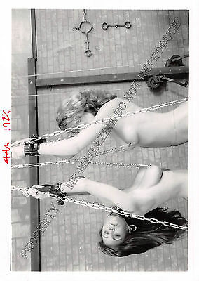 Adult 1990s B&W Photo 5x7 Bondage Ashley Renee & Blonde Bound Together 107NE