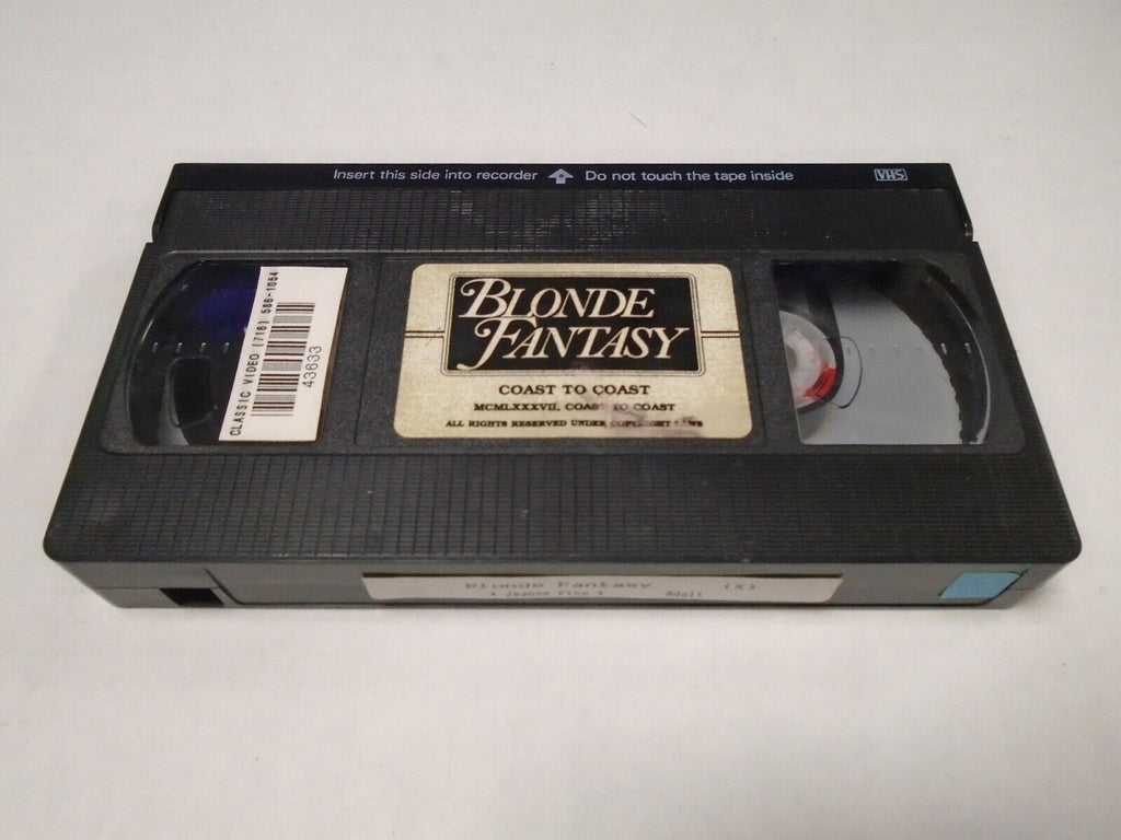Blonde Fantasy Jeanne Fine 1987 Coast to Coast Adult VHS 032219AMP2