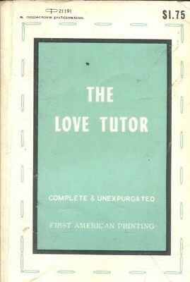 The Love Tutor Novel 1968 1st Printing Collectors Publication 112118lm-ep