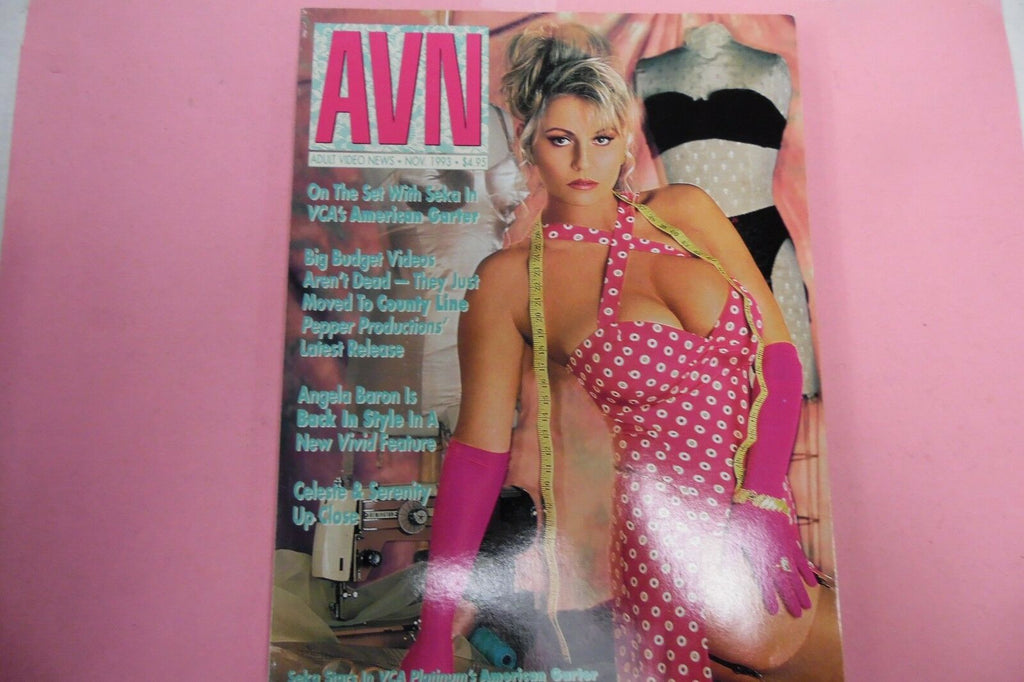 AVN Adult Video News Magazine Seka/Angela Baron November 1993 010617lm-ep2