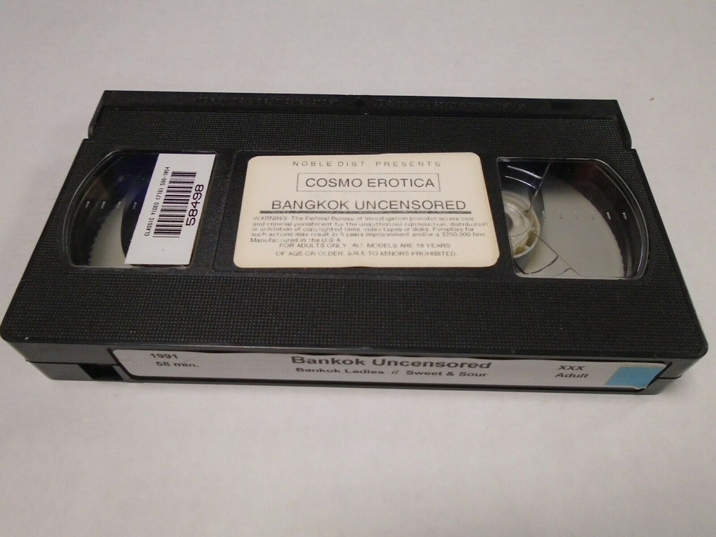 Bankok Uncensored 1991 58mins Adult VHS 021519AMP2