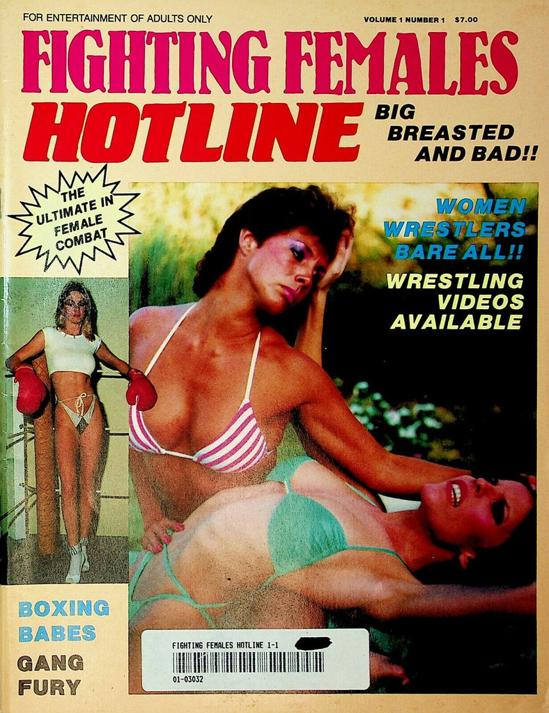 Fighting Females Hotline Magazine Wrestlers Bare All! #1 1987 031720lm-ep