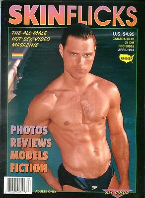 Skin Flicks Gay Magazine Adam Hart April 1994 Magcorp 031218lm-ep