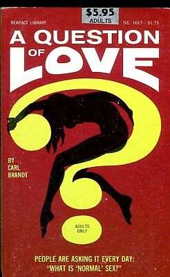 A Question Of Love Adult Novel by Carl Brandt 1969 022418lm-ep