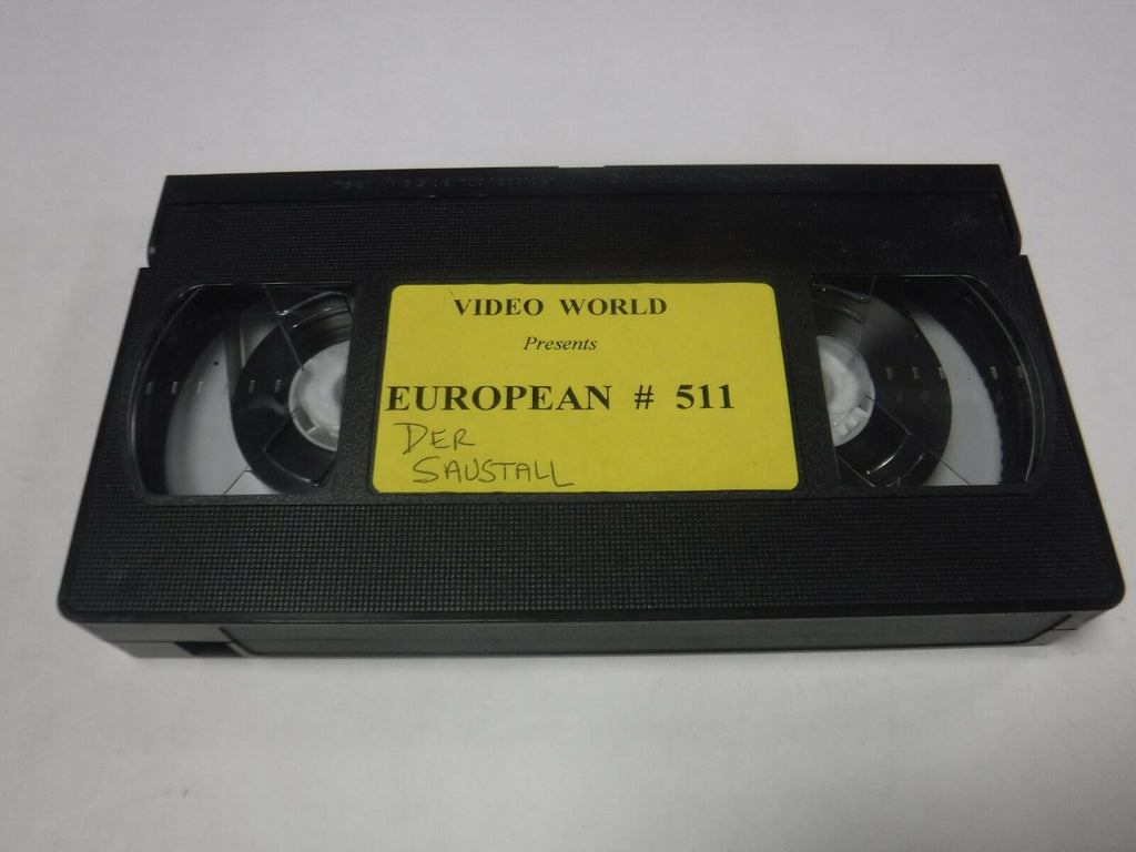 European #511 Der Saustall Video World XXX Adult VHS 010219AMP3