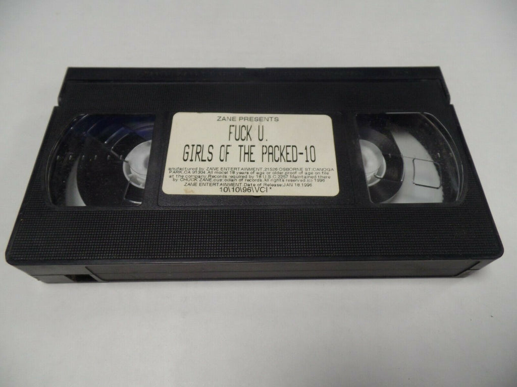 Fuck U Girls of the Packed 10 Zane Prod 1996 Adult VHS 052119AMP