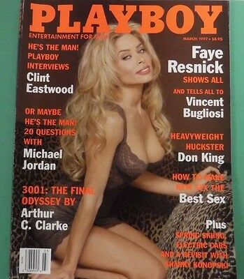 Playboy Magazine Clint Eastwood/Faye Resnick March 1997 041713lm-epa