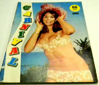 Carnival Busty Adult Magazine "Sonia Raphael" June 1969 vg 100113lm-ep