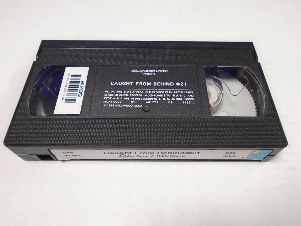 Caught From Behind #21 Ashley Rene Kikki Brantz 1996 90mins Adult VHS 031919AMP