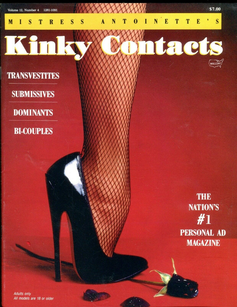 Mistress Antoinette's Kinky Contacts Magazine vol.12 #4 1991 073019lm-ep