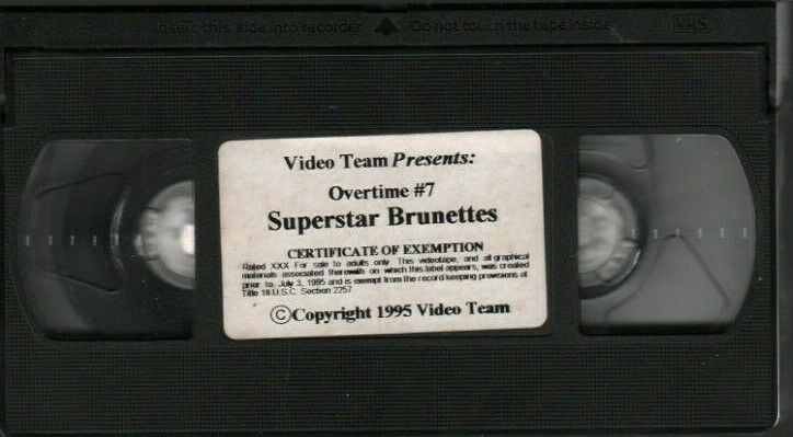 Superstar Brunettes Overtime #7 1995 Video Team Adult VHS 021720AMP3