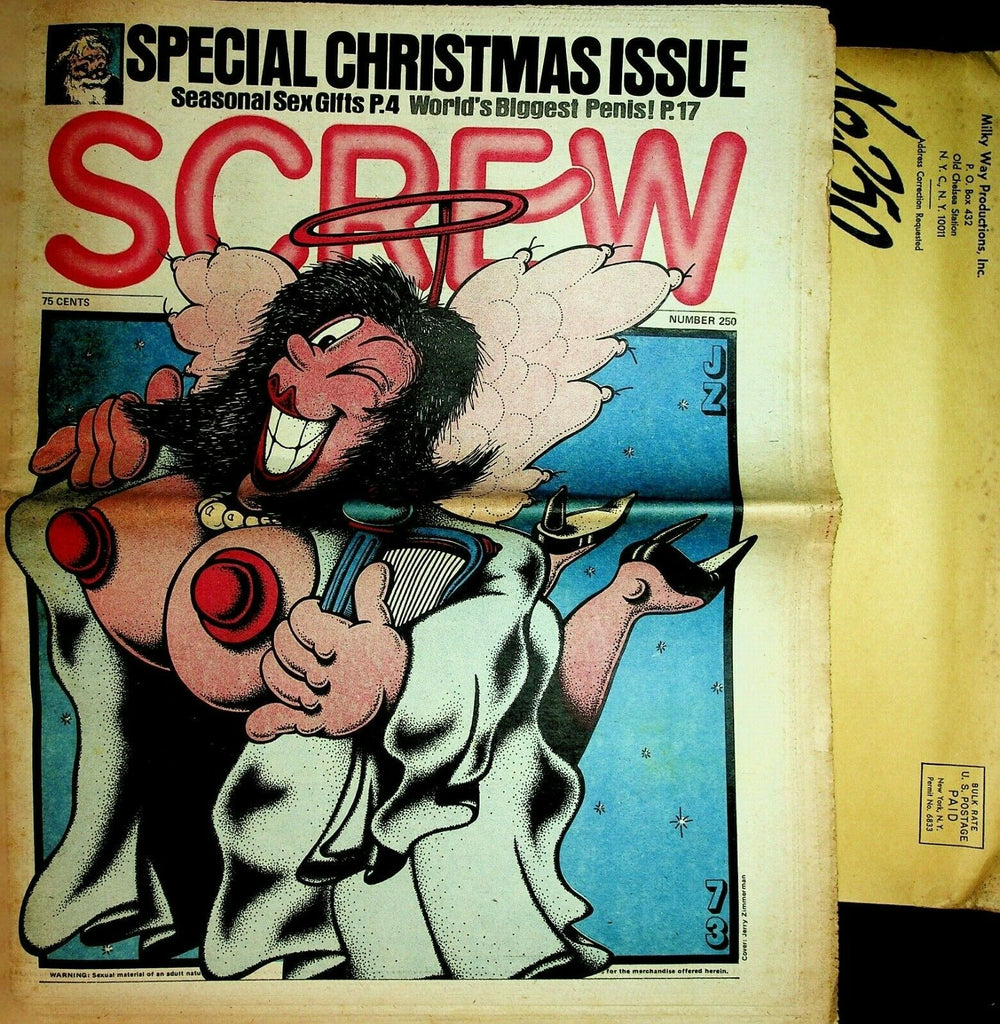 Screw Newspaper Biggest Penis! Christmas Issue #250 December 1973 062420lm-ep