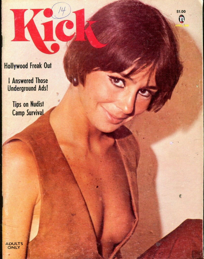 Kick Kick Magazine Gina/ Foot Fetish/ Nudist Camp April 1969 100819lm-ep