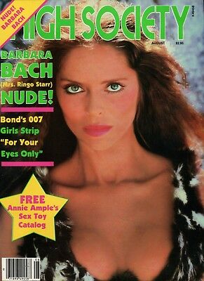 High Society Magazine Barbara Bach Nude! August 1981 071414lm-epa