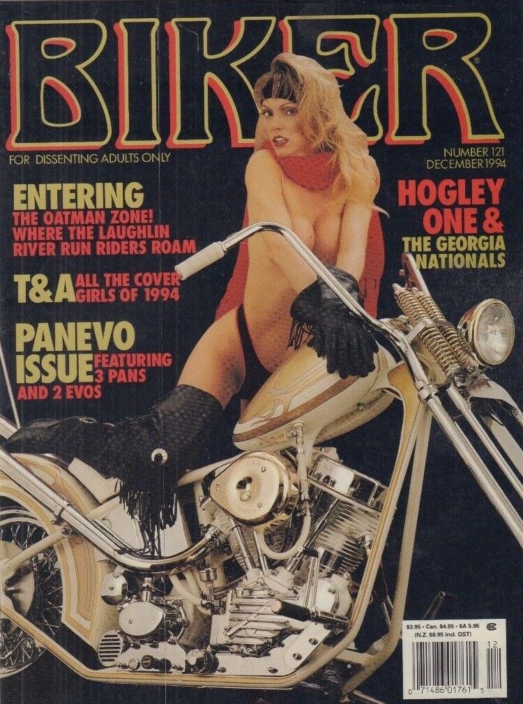 Biker Adult Magazine 3 Pans & 2 Evos December 1994 061218REP
