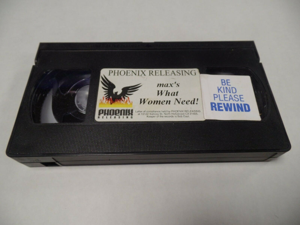 Max's What Women Need Phoenix Releasing Adult VHS 052219AMP2