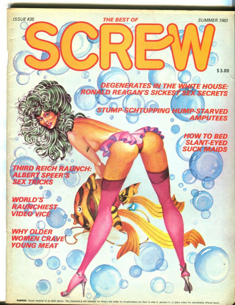 The Best Of Screw Magazine Ronald Regan's Sex Secrets Summer 1983 080519lm-ep