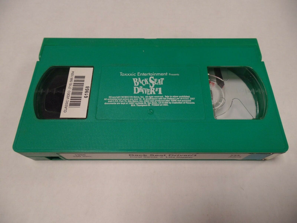 Back Seat Driver #1 Coral Sands Liza Happer 1998 100mins Adult VHS 052719AMP3
