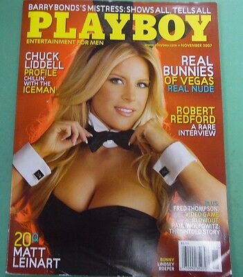 Playboy Magazine Bunny Lindsey Roeper November 2007 051113lm-epa