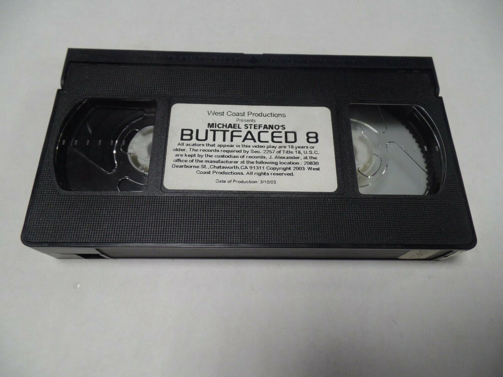 Michael Stefano's Buttfaced 8 2003 West Coast Adult VHS 052819AMP