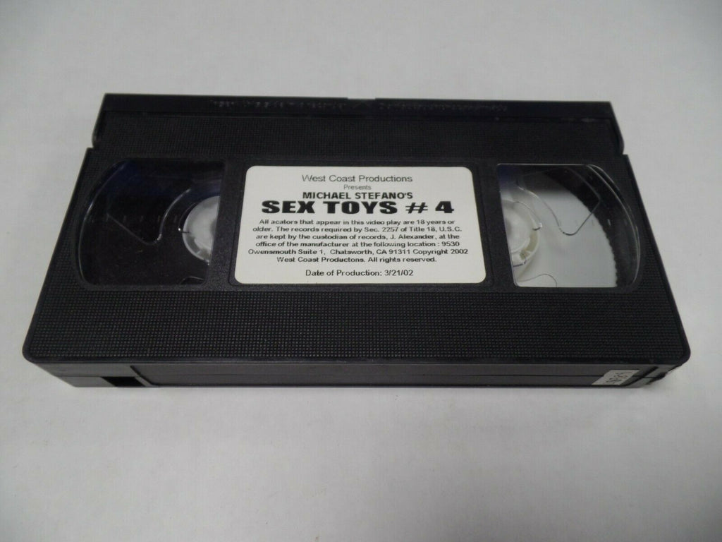 Sex Toys #4 Michael Stefano 2002 West Coast Prod Adult VHS 053019AMP