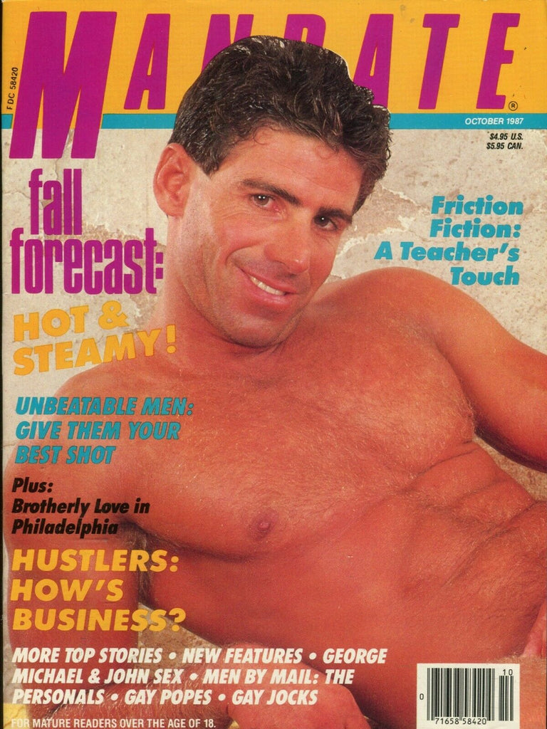 Mandate Gay Magazine Cover Guy Jorge Octobrt 1987 082419lm-ep