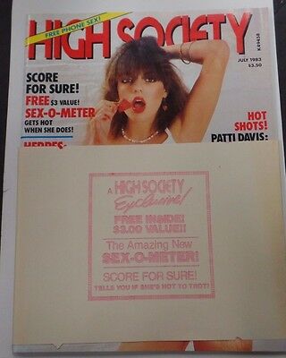 High Society Adult Magazine Patti Davis July 1983 new 122815lm-ep
