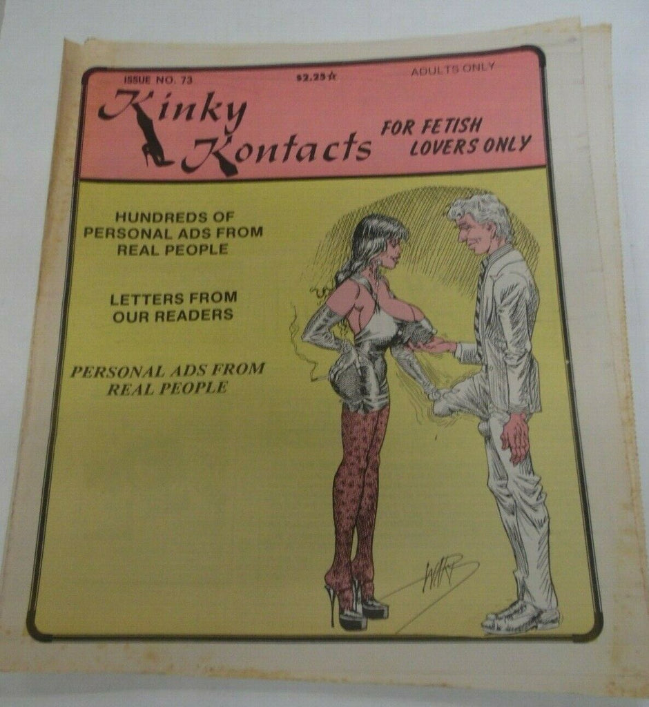 Kinky Kontacts Newspaper Fetish Lovers Contacts #73 1990's 121219lm-ep