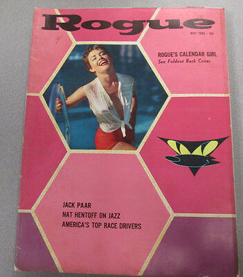 Rogue Busty Adult Magazine Sally Larimer May 1959 vg 031615lm-ep