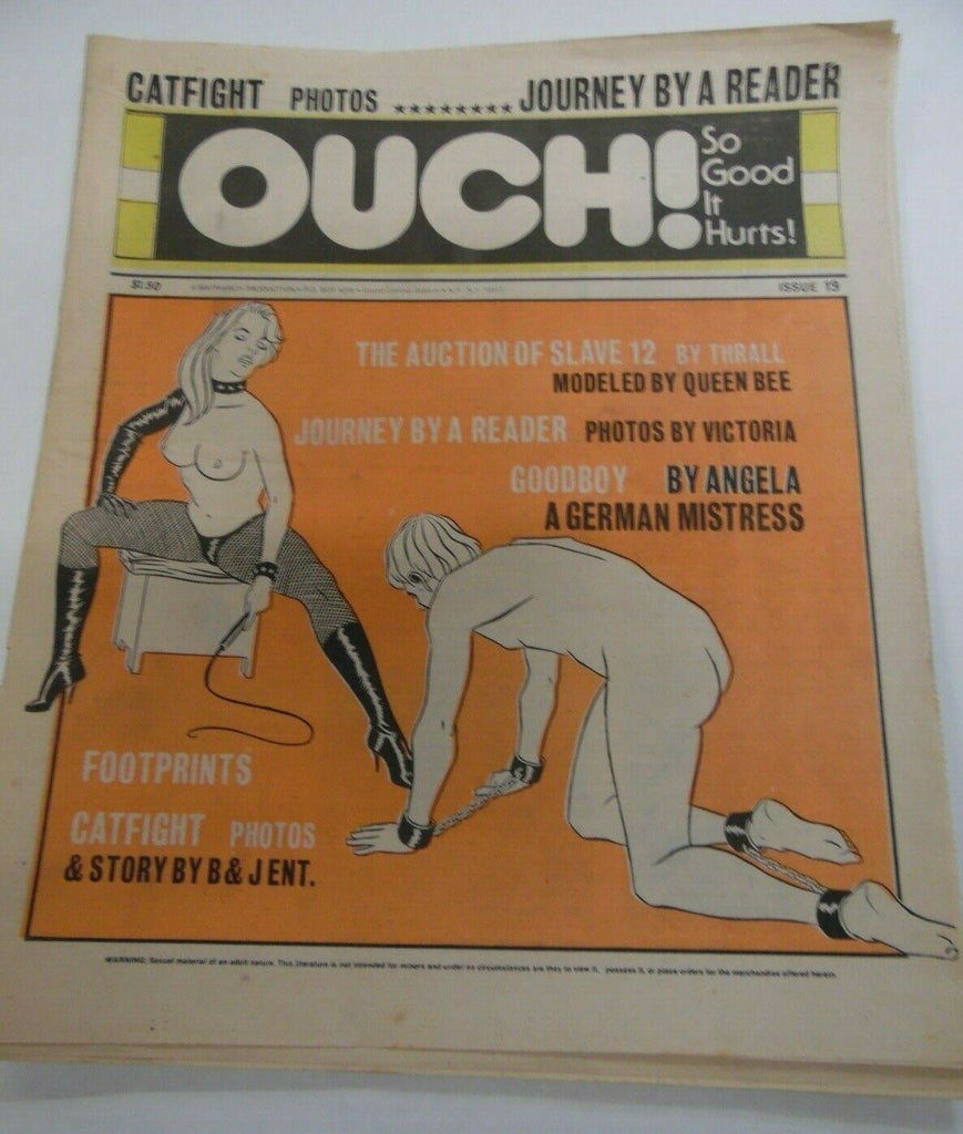 Ouch Fetish Newspaper Queen Bee #19 1980's 122119lm-ep
