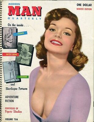 Modern Man Quarterly Magazine Sharlayne Ferraro Vol.10 1957 063018lm-ep