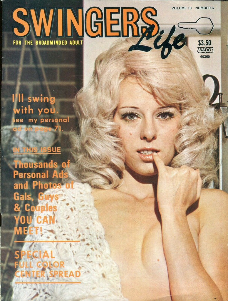 Swingers Life Magazine Barbara Color Center Spread vol.10 #6 1975 061219lm-ep - Used