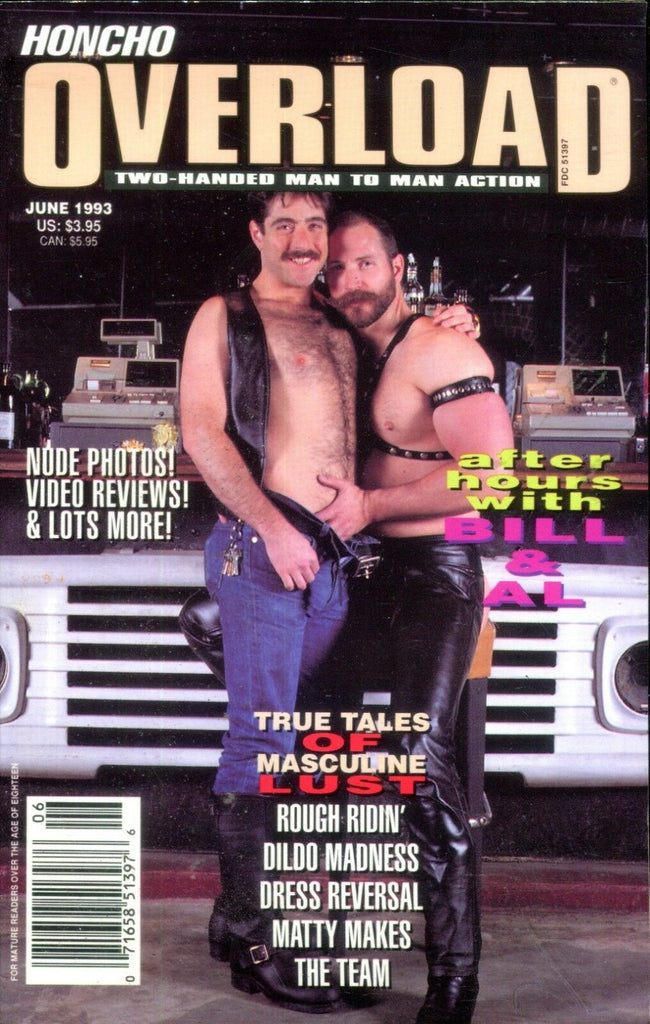 Honcho Overload Gay Magazine Rough Ridin' June 1993 112818lm-ep