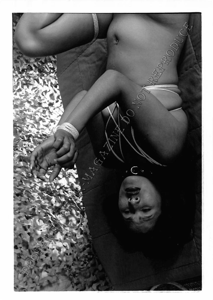 Adult Photo 1990s B&W 5x7 Bondage Asian Hands Feet and Tits Tied Up 32DJ