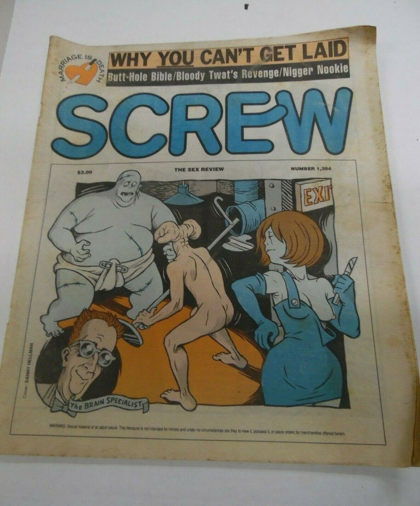 Screw Newspaper Why You Can't Get Laid #1394 November 20, 1995 122119lm-ep2