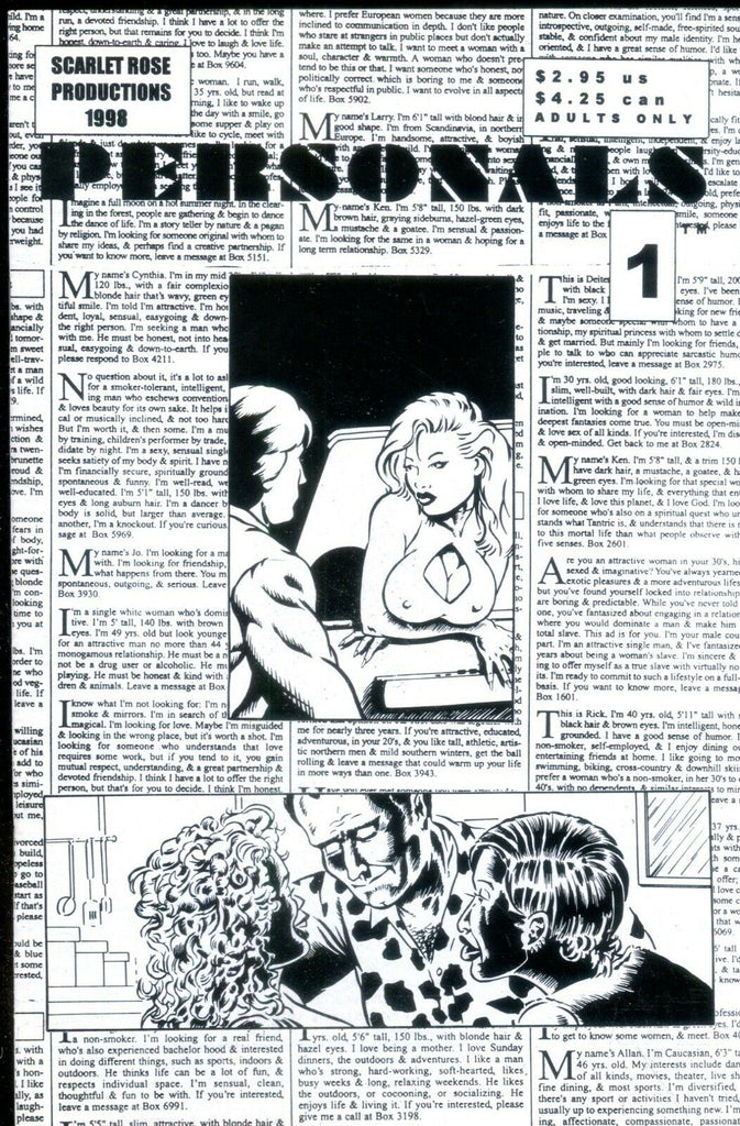 Personals Adult Comic #1 1998 Scarlet Rose Production 010719lm-ep