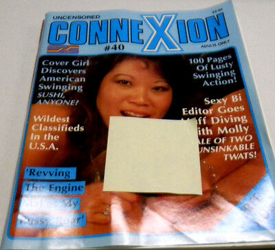 Uncensored ConneXion Adult Magazine "Sexy Bi" #40 1987 ex 071513lm-ep