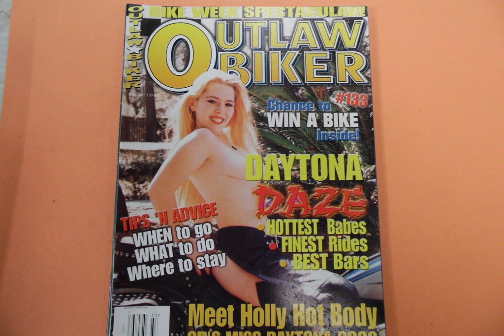 Outlaw Biker Magazine Holly Hot Body Miss Daytona 2000 #133 110816lm-ep