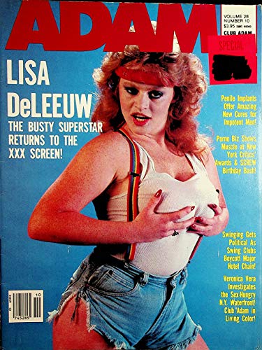 Adam Magazine Busty Lisa Deleeuw vol.28 #10 1984