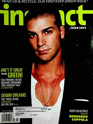 Instinct Gay Magazine Cover Model Bernardo Coppola April 2009