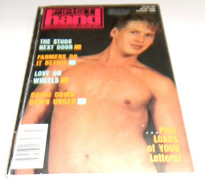 First Hand Gay Adult Digest October 1989 vg 011814lm-ep