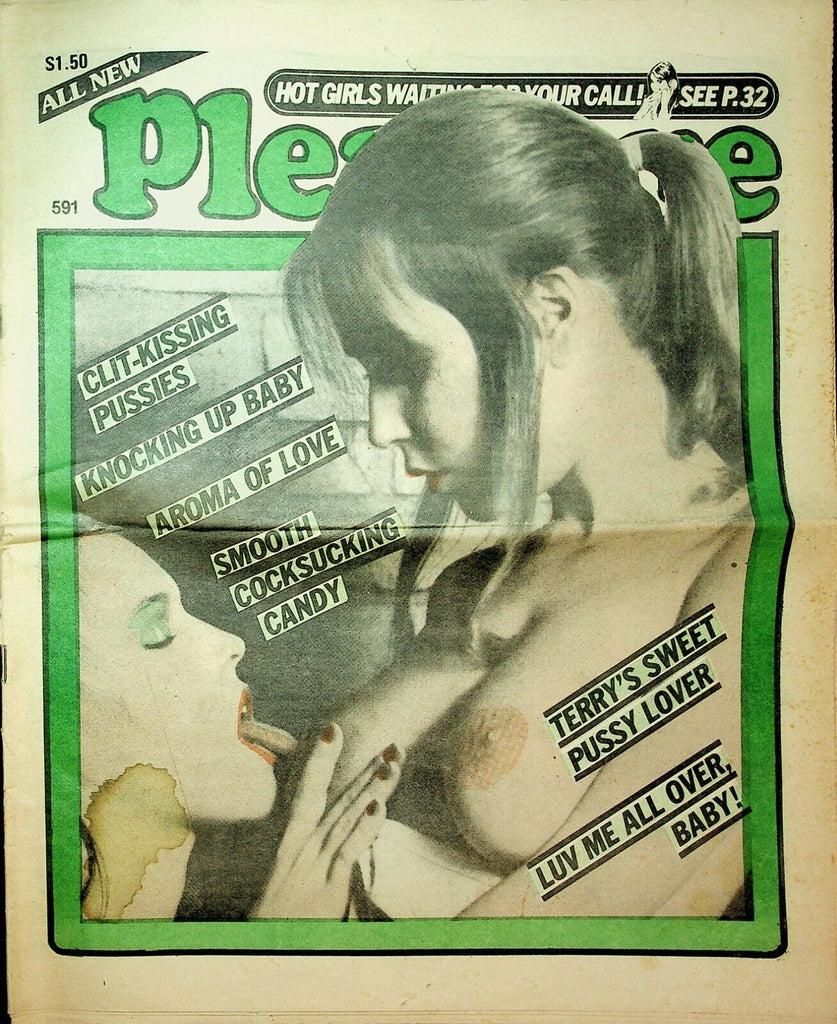 Pleasure Adult Newspaper Clit-Kissing Pussies 1983 091520lm-ep