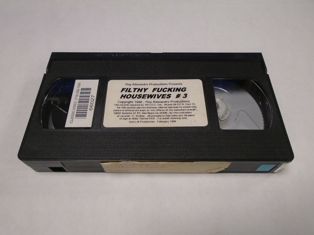 Filthy Fucking Housewives #3 Jeanette Eve 1999 100mins Adult VHS 031419AMP