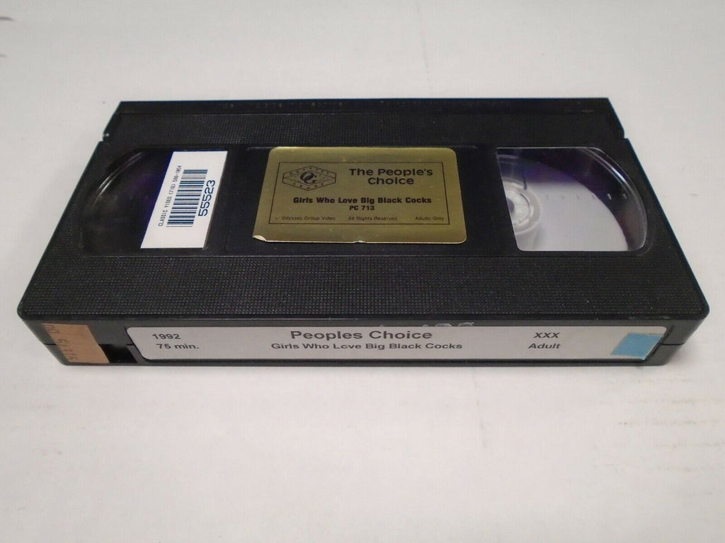 The Peoples Choice Girls Who Love Big Black Cocks 1992 Adult VHS 022619AMP2